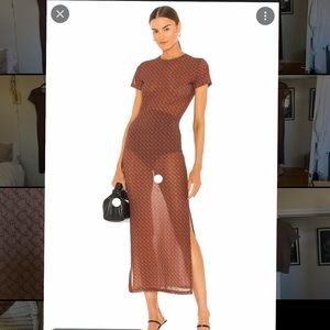 Miaou Billie Dress in Monogram, size Small